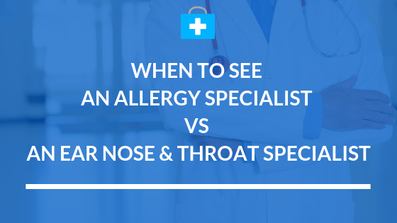 when to see jacksonville allergy specialist or ent